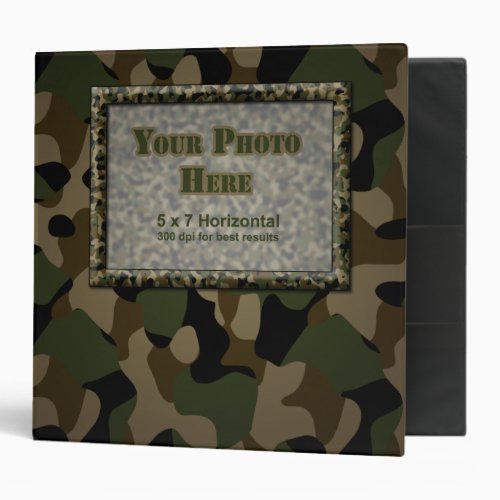 Camouflage Military 2 inch Binder