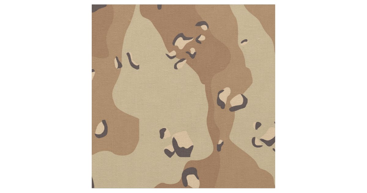 Camouflage Military Desert Fabric | Zazzle