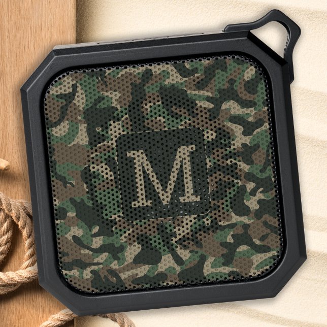 Camouflage Military Personalized Woodland Camo Bluetooth Speaker (Creator Uploaded)