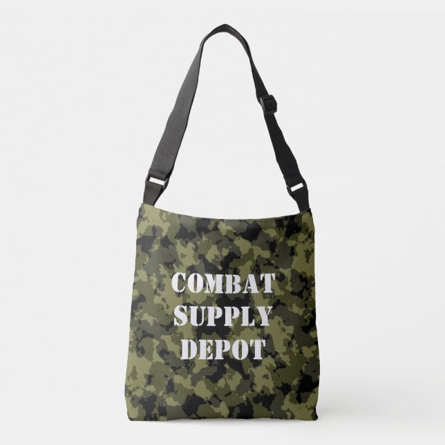 Camouflage military style crossbody bag (Front)