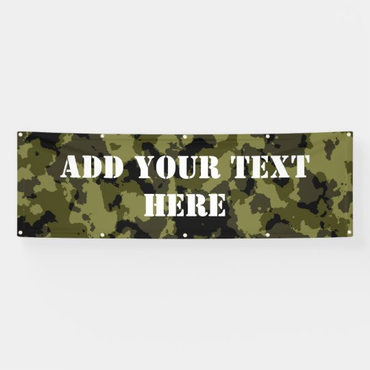 Camouflage military style pattern banner | Zazzle.com