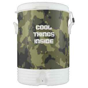 Camouflage military style pattern beverage cooler