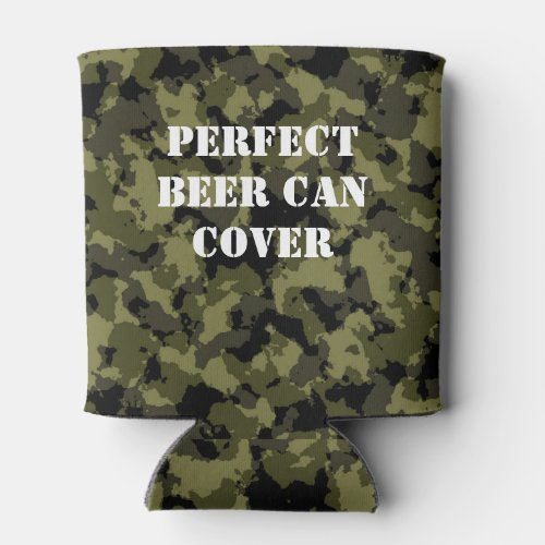 Camouflage military style pattern can cooler