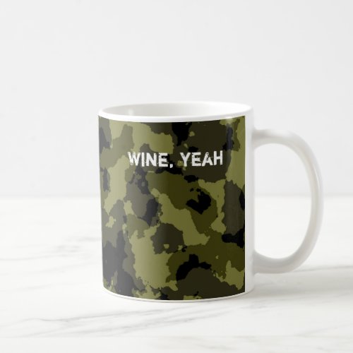 Camouflage military style pattern coffee mug