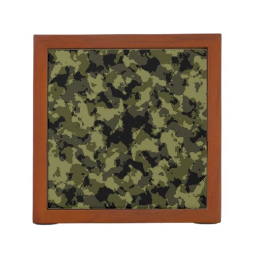 Camouflage military style pattern desk organizer