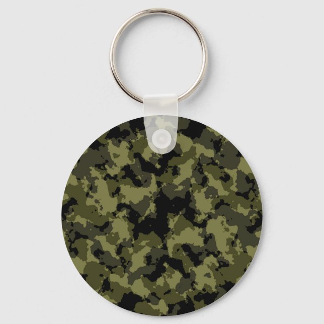 Camouflage military style pattern keychain (Front)