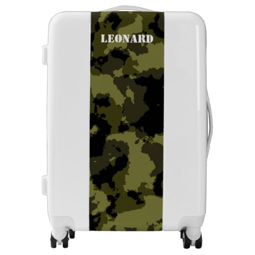 Camouflage military style pattern luggage