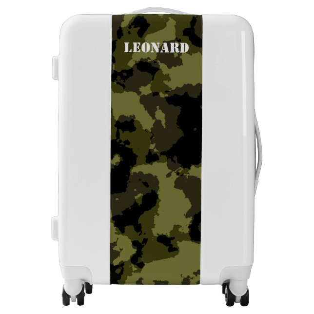 Camouflage military style pattern luggage (Front)