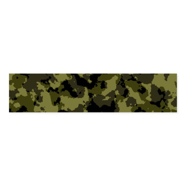 Camouflage military style pattern napkin bands (Unfolded)
