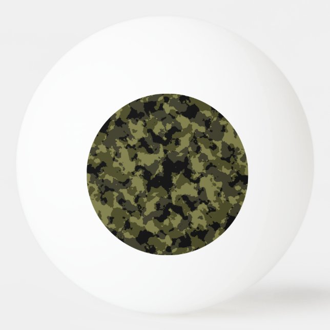 Camouflage military style pattern Ping-Pong ball (Front)