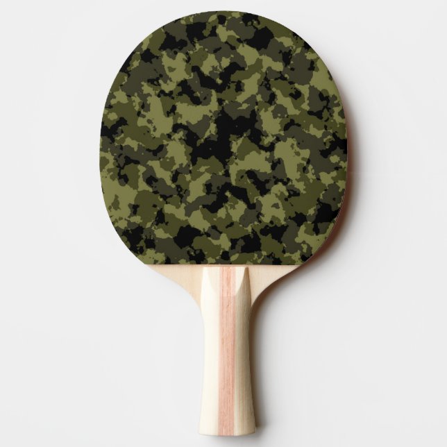 Camouflage military style pattern Ping-Pong paddle (Back)