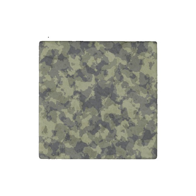 Camouflage military style pattern stone magnet (Second Magnet)