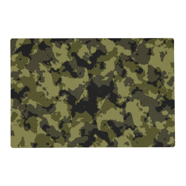 Camouflage military style placemat (Front)