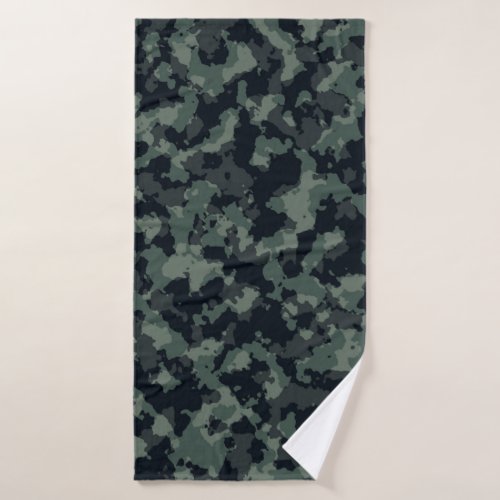 Camouflage military texture bath towel