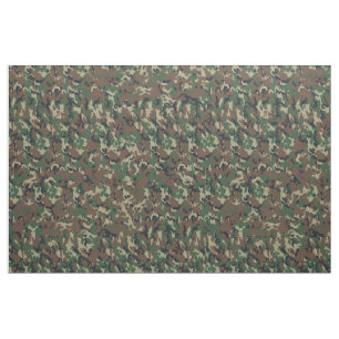 Camouflage Military Woodland Fabric