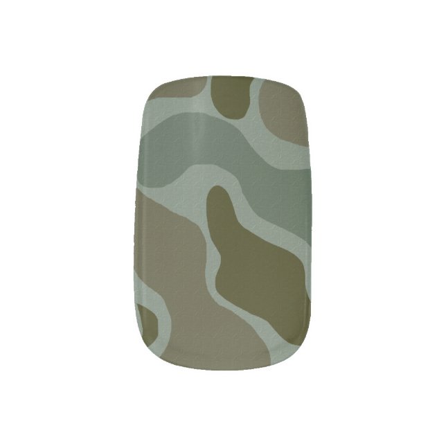 Camouflage Minx Nails Nail Art (Left Thumb)