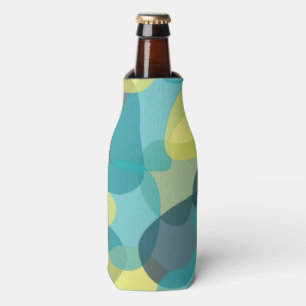 Camouflage, modern, cool, trendy, urban geometric bottle cooler