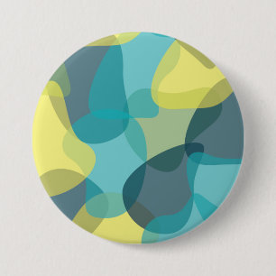 Camouflage, modern, cool, trendy, urban geometric button