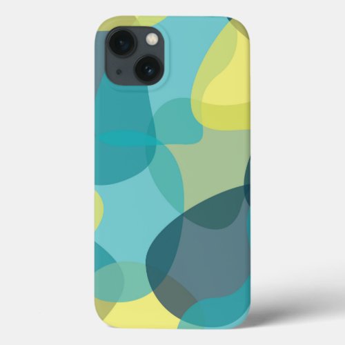 Camouflage modern cool trendy urban geometric iPhone 13 case