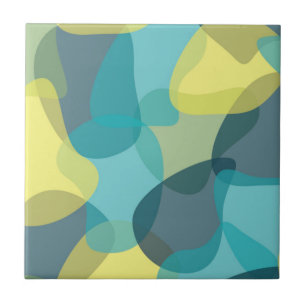 Camouflage, modern, cool, trendy, urban geometric ceramic tile