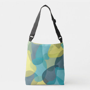 Camouflage, modern, cool, trendy, urban geometric crossbody bag