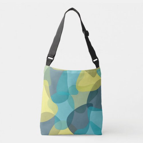 Camouflage modern cool trendy urban geometric crossbody bag