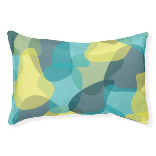 Camouflage, modern, cool, trendy, urban geometric pet bed