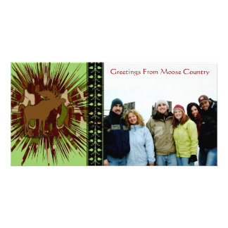 Camouflage Moose Break-out Camo Card