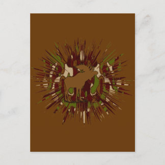 Camouflage Moose Break-out Camo Postcard