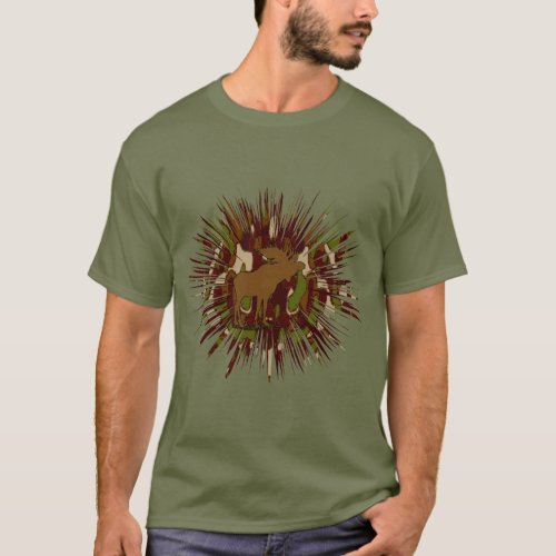 Camouflage Moose Break_out Camo T_Shirt