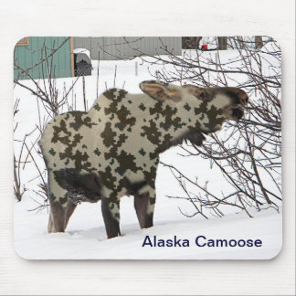 Camouflage Moose (Camoose) Mouse Pad
