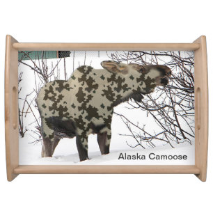 Camouflage Moose (Camoose) Serving Tray