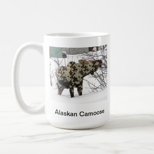 Camouflage Moose Coffee Mug