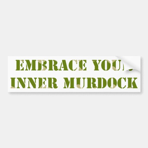 Camouflage Murdock Bumper Sticker