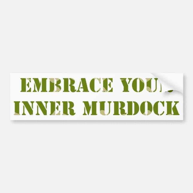 Camouflage Murdock Bumper Sticker (Front)