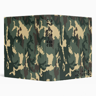 Camouflage Muster 3 Ring Binder