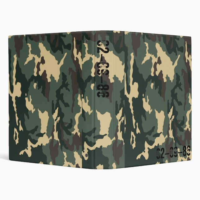 Camouflage Muster 3 Ring Binder (Background)