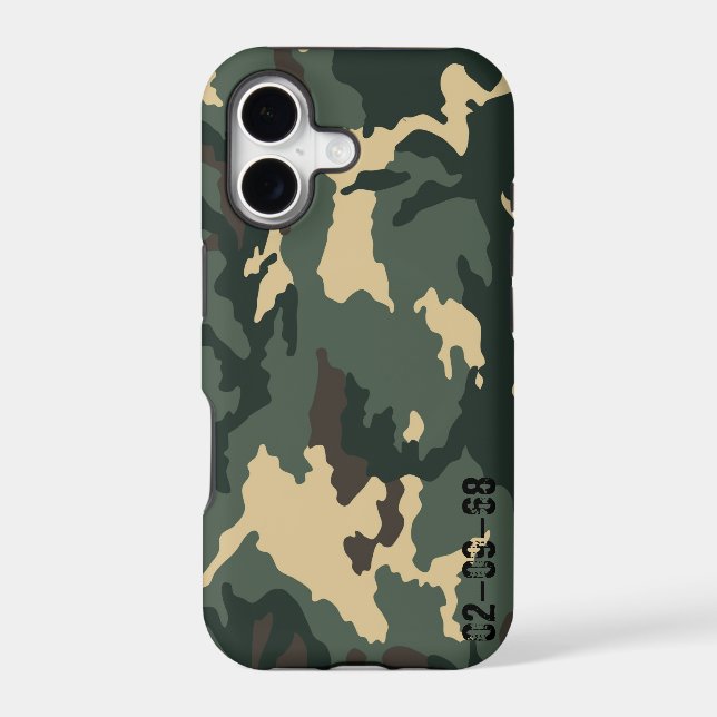 Camouflage Muster Iphone Case (Back)