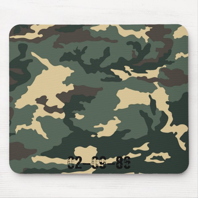 Camouflage Muster Mouse Pad (Front)