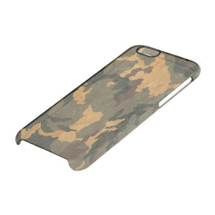 Camouflage Muster Clear iPhone 6/6S Case