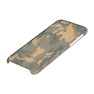 Camouflage Muster Clear iPhone 6/6S Case