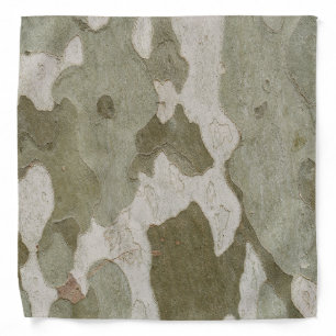 Camouflage Natural Tree Bark Photo Eucalyptus  Bandana