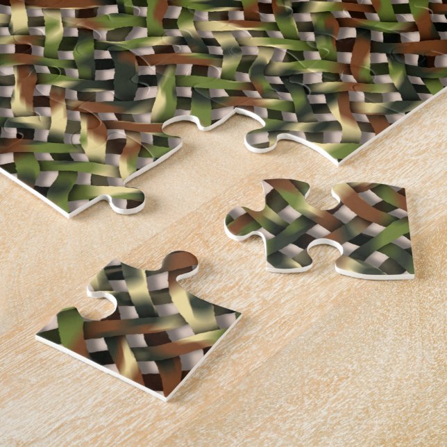 Camouflage Net Jigsaw Puzzle (Side)