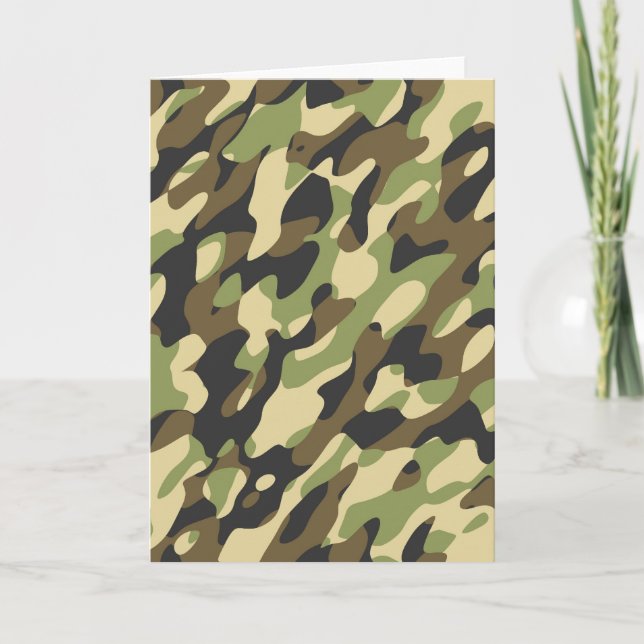 Camouflage note card (Front)