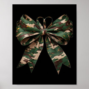 Camouflage Old Camo Bow Camo Coquette Bow Hunting Poster