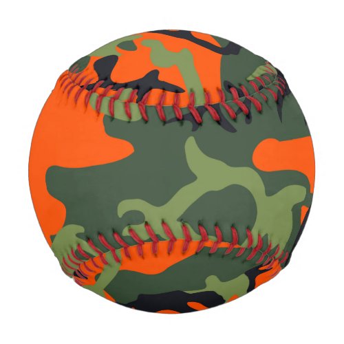 Camouflage Orange Hunter Baseball