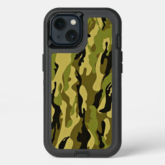 Camouflage OtterBox Apple iPhone 13 Case, Defender (Back)