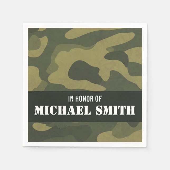Camouflage Paper Napkins (Front)