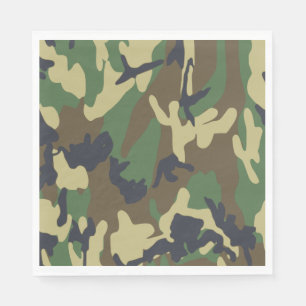 Camouflage Paper Napkins