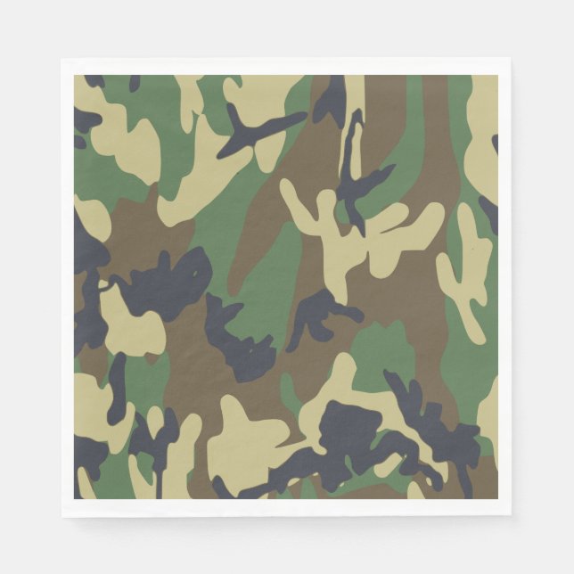 Camouflage Paper Napkins (Front)